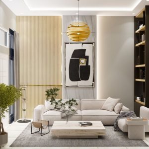 cara membuat ruang tamu terlihat luas