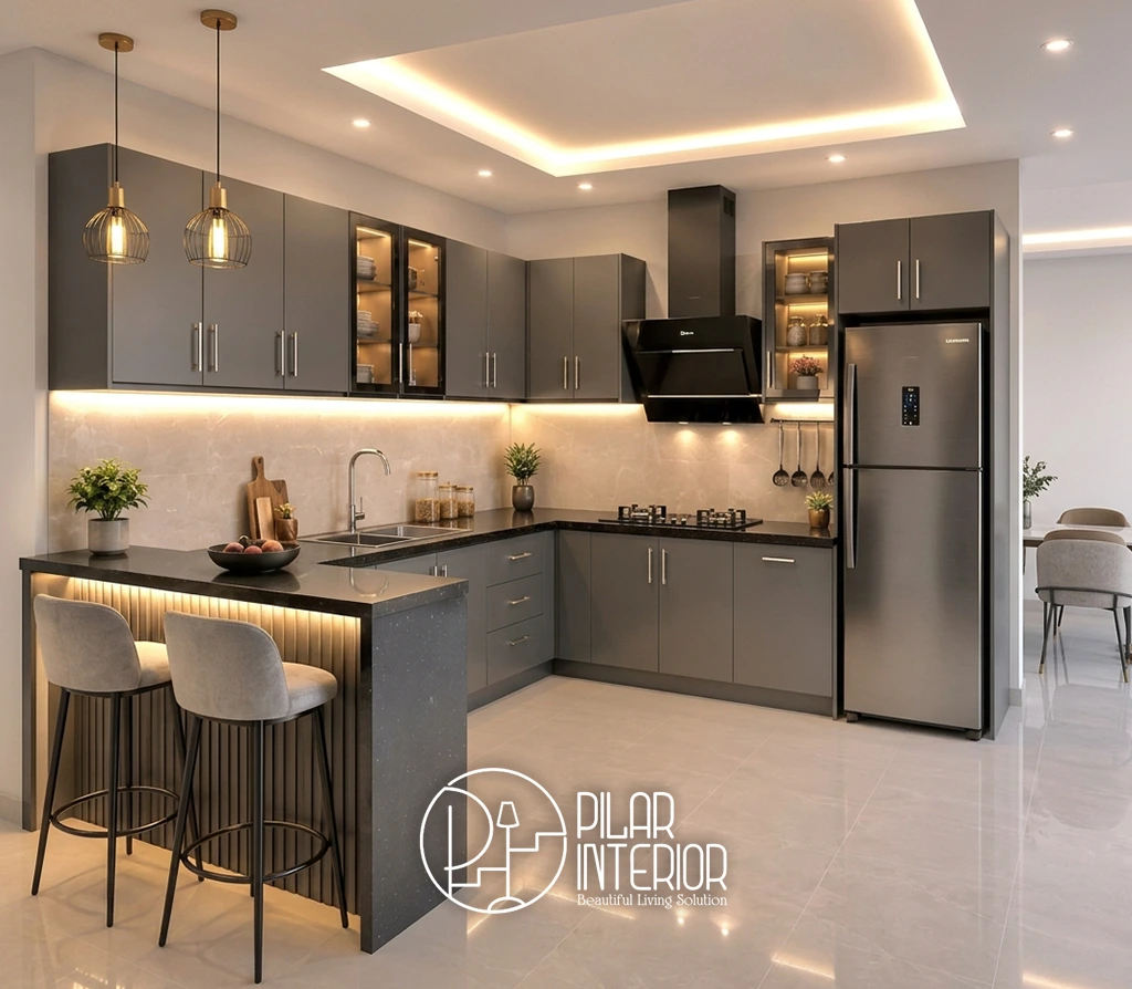 portfolio pilar interior - kitchen set baru